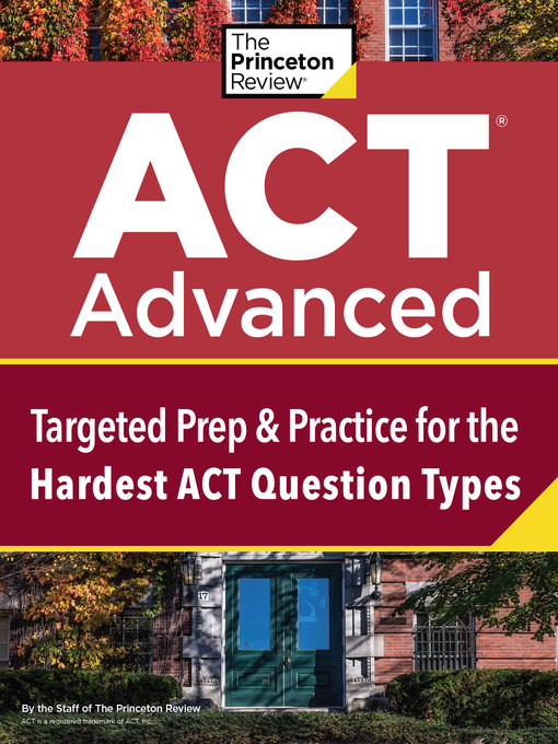 Title details for ACT Advanced by The Princeton Review - Available